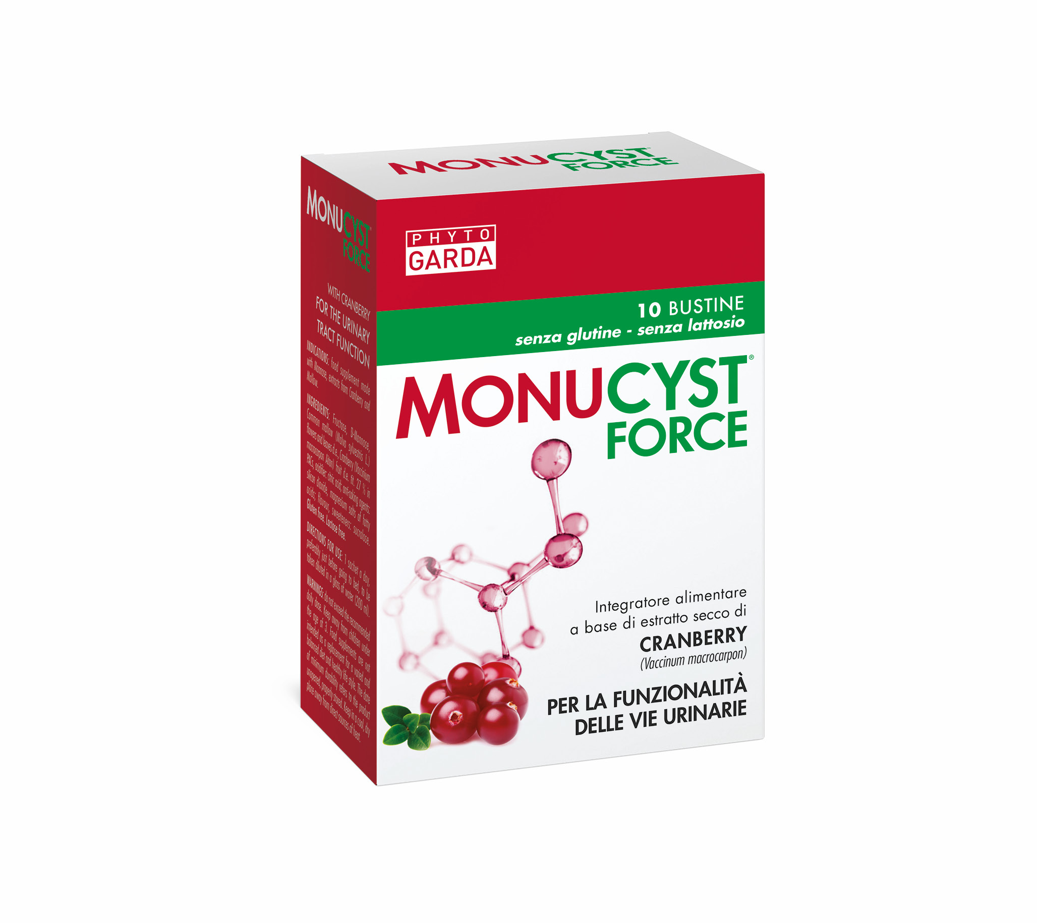 Monucyst Force Integratore per Benessere Vie Urinarie 10 Bustine