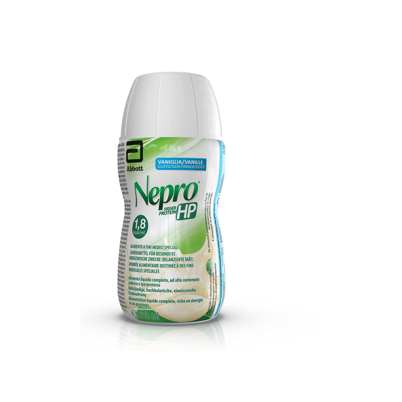 Nepro HP Alimento a Fini Medici Speciali ad Alta Densità Calorica e Proteica per Insufficienza Renale Vaniglia 220ml