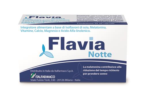 Flavia Notte Integratore Menopausa 30 Capsule Molli