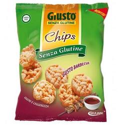 Giusto Senza Glutine Chips al Barbecue Snack Salato 30 g