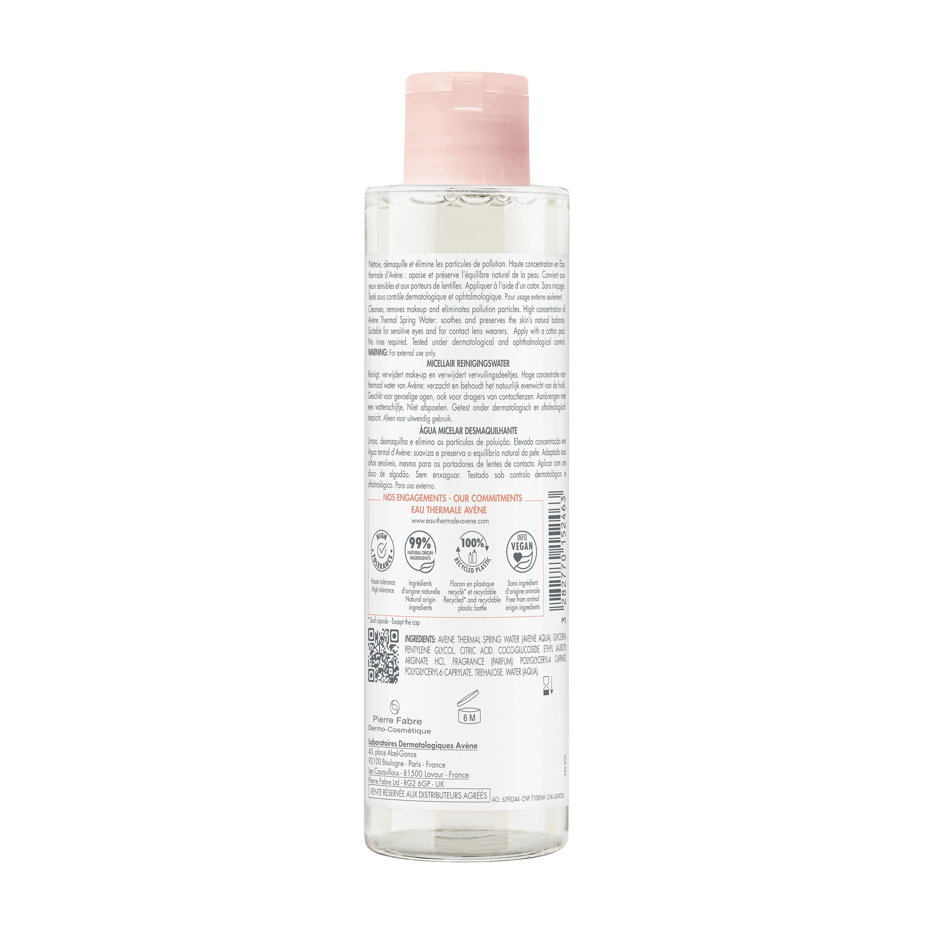Eau Thermale Avène Acqua micellare struccante - DETERGENTE SENZA RISCIACQUO - Les Essentiels 200 ml