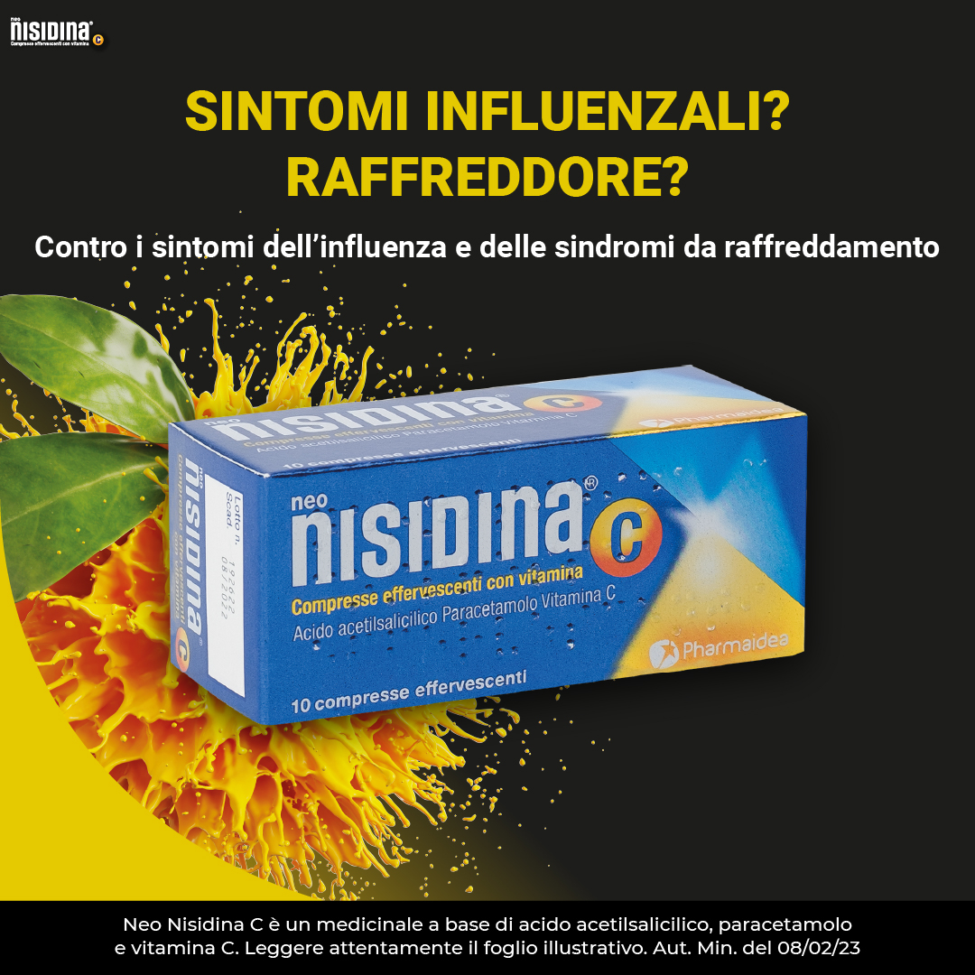 NEO NISIDINA C INFLUENZA E RAFFREDDORE 10 COMPRESSE EFFERVESCENTI CON VITAMINA C