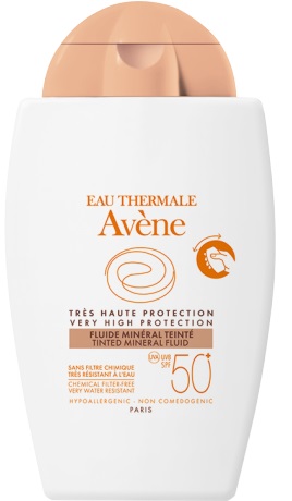 Avène Solare Fluido Minerale Colorato SPF 50+ Protezione Viso 40 ml