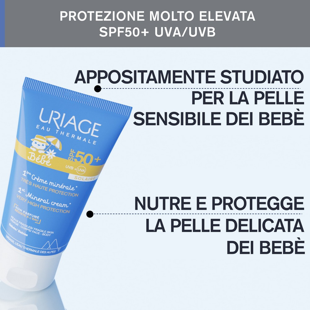 Uriage Bebè Protezione solare minerale SPF50+ - 50mL