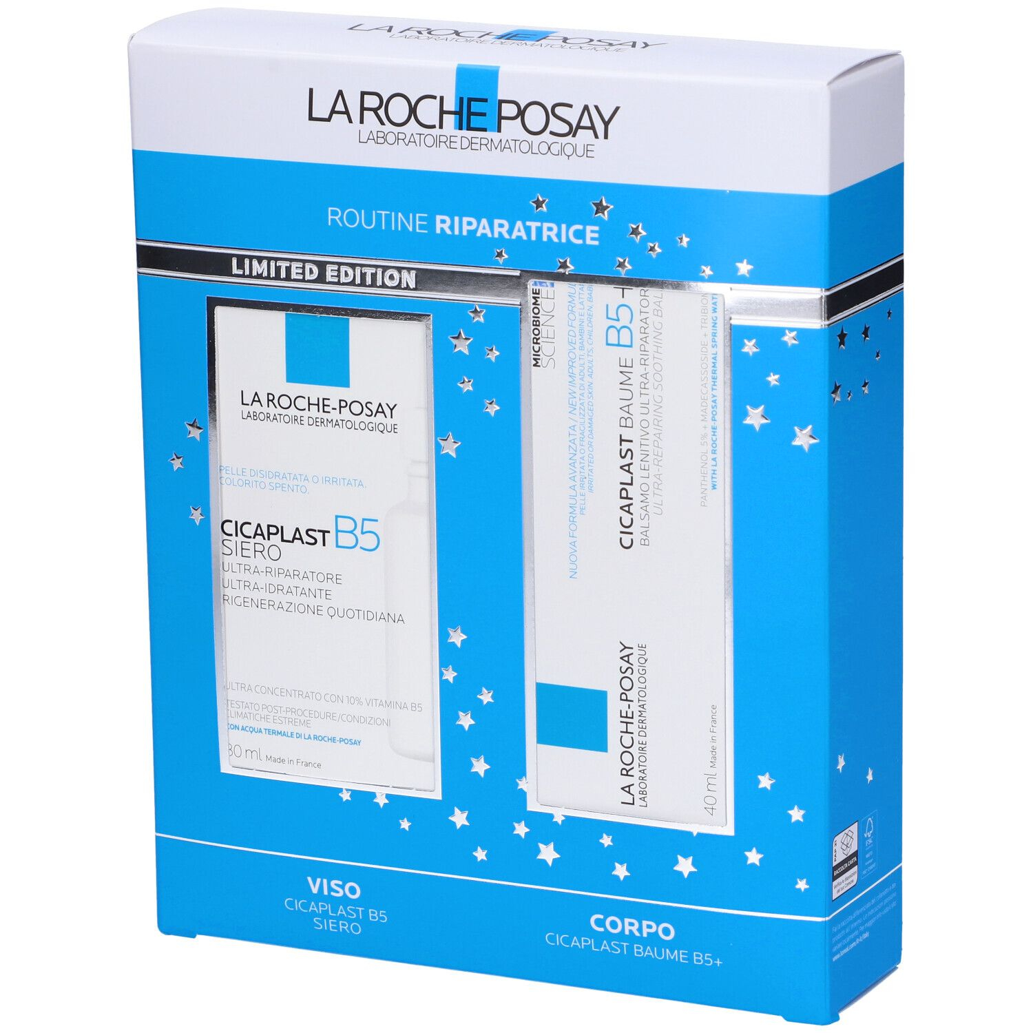 La Roche-Posay Cofanetto Limited Edition Routine Riparatrice con Cicaplast B5 Siero 30 ml + Cicaplast Baume B5+ 40 ml
