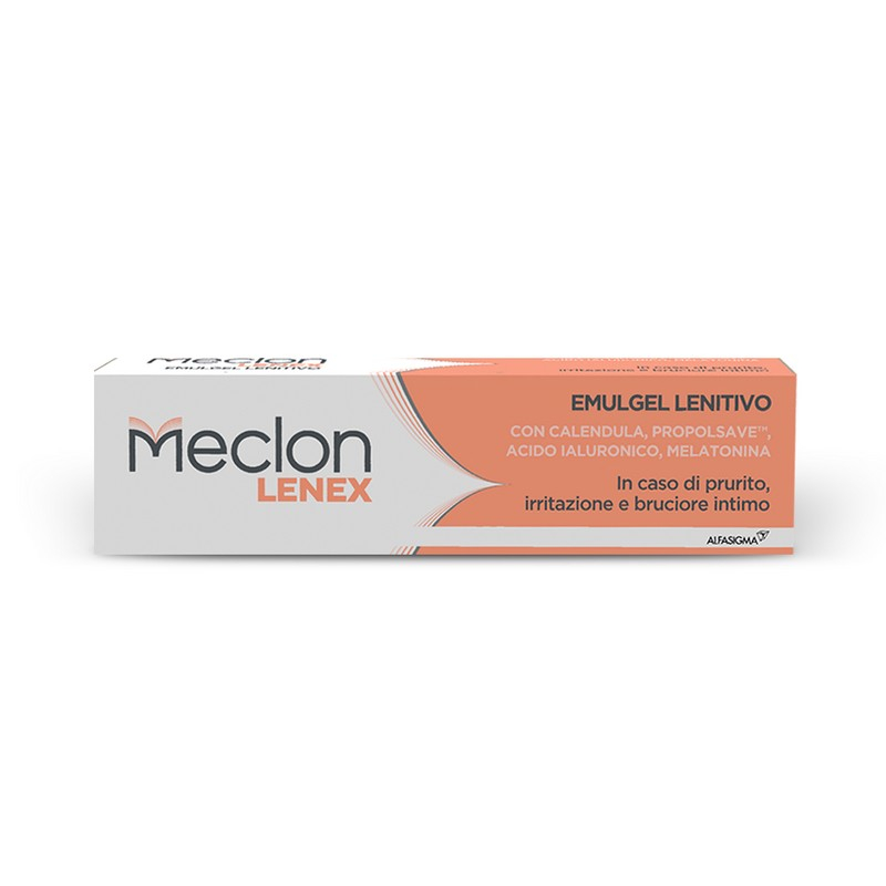 Meclon Lenex, Crema  vaginale esterna, Emulgel a Base di Sostanze di Origine Naturale Come Calendula, Propolsave, Acido Ialuronico e Melatonina, Lenisce, Protegge e Aiuta a Prevenire Nuove Infiammazioni, 50 ml