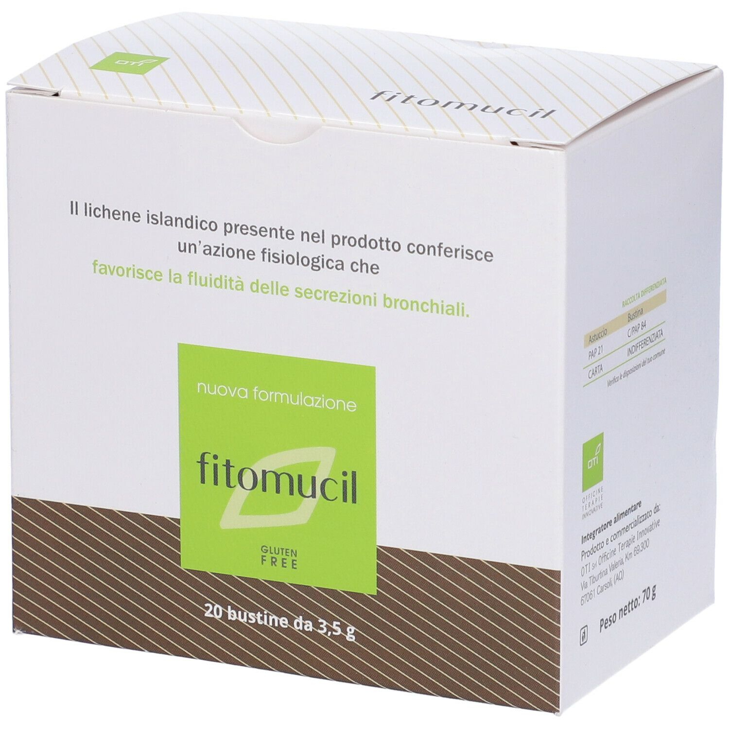 Oti Fitomucil Integratore Per I Broncbi 20 Bustine