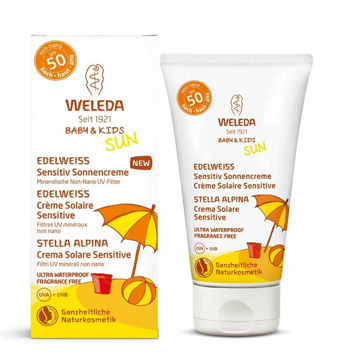 Weleda Crema Solare Sensitive SPF50+ per bambini 50ml