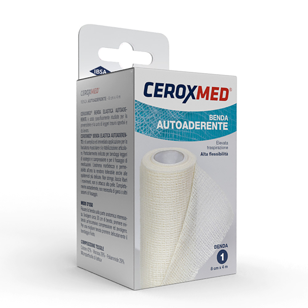 Ceroxmed Benda Elastica Autoaderente 4x8 cm