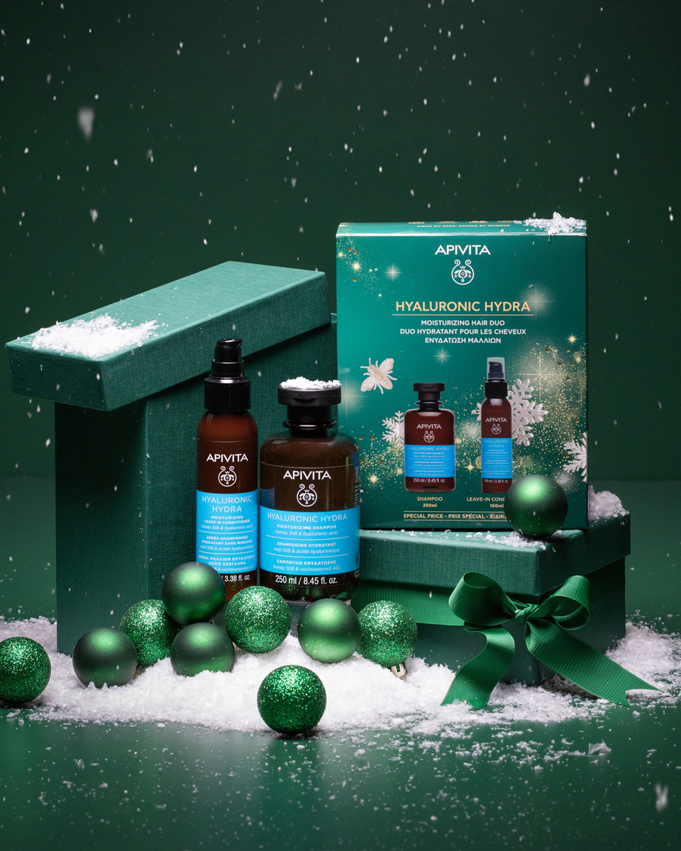 Apivita Hyaluron Hydra Cofanetto Regalo - Shampoo 250 ml + Balsamo 100 ml