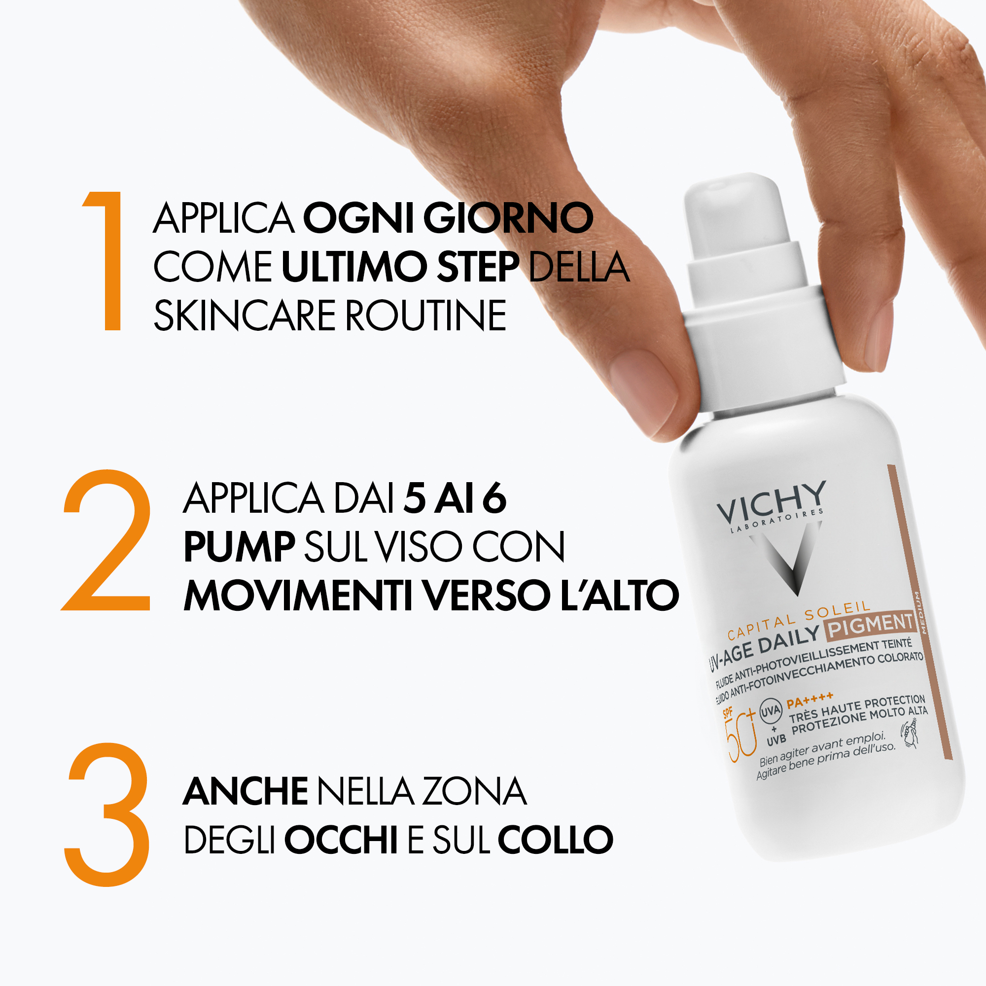 Vichy Capital Soleil UV-Age Daily PIGMENT MEDIUM SPF50+ Protezione elevata 40 ml