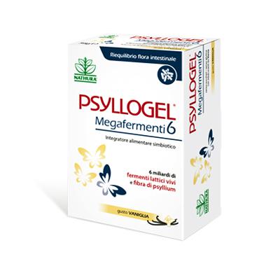 Psyllogel Megafermenti 6 Integratore Fermenti Lattici Gusto Vaniglia 20 Bustine