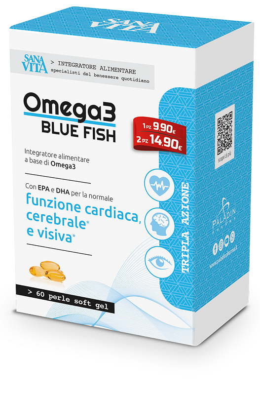 Sanavita Omega 3 Bluefish Integratore Per Funzione Cardiaca 60 Capsule