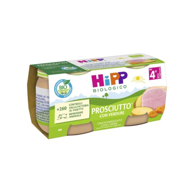 HIPP Omo Bio Prosciutto Verdure 2x80g