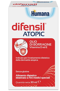 Humana Difensil Atopic trattamento dietetico per la dermatite atopica 30ml