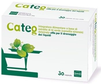 Categ Estratto Di Tè Verde Integratore Drenante 30 Capsule