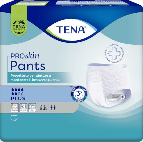 TENA PANTS Plus Pannolone L 14pz