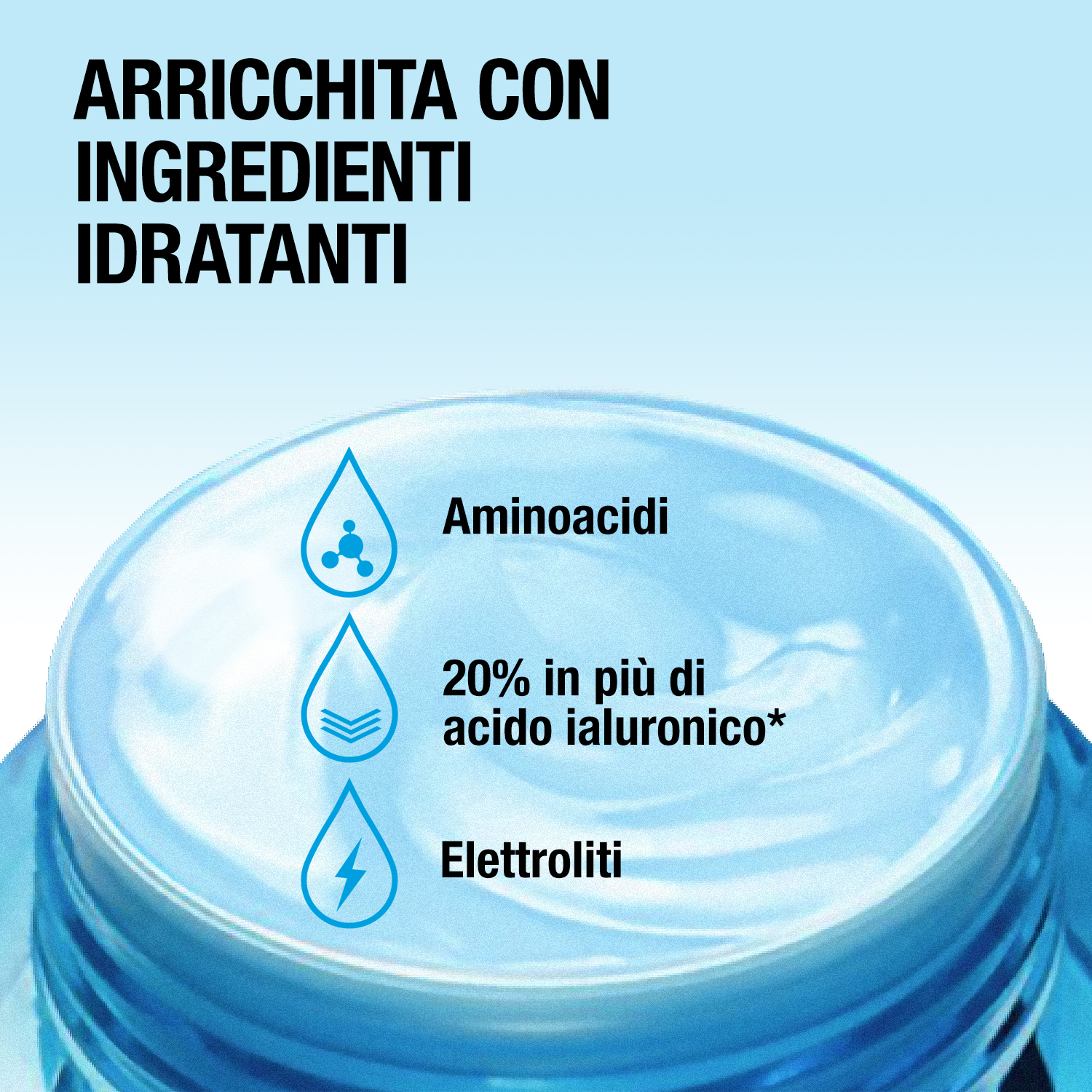 Neutrogena Hydro Boost Crema Gel 50 ml, Crema idratante viso con Acido Ialuronico per pelle secca