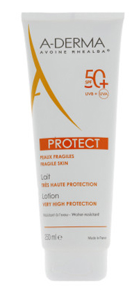 A-DERMA Protect Latte Solare Invisibile SPF 50+ 250mL 
