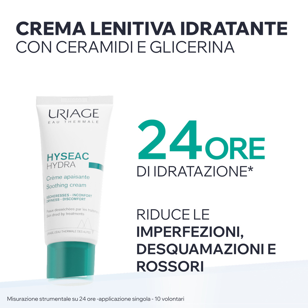 Uriage - Hyséac Hydra - Crema Emolliente E Ristrutturante Viso Per Pelle Disidratata 40 ml