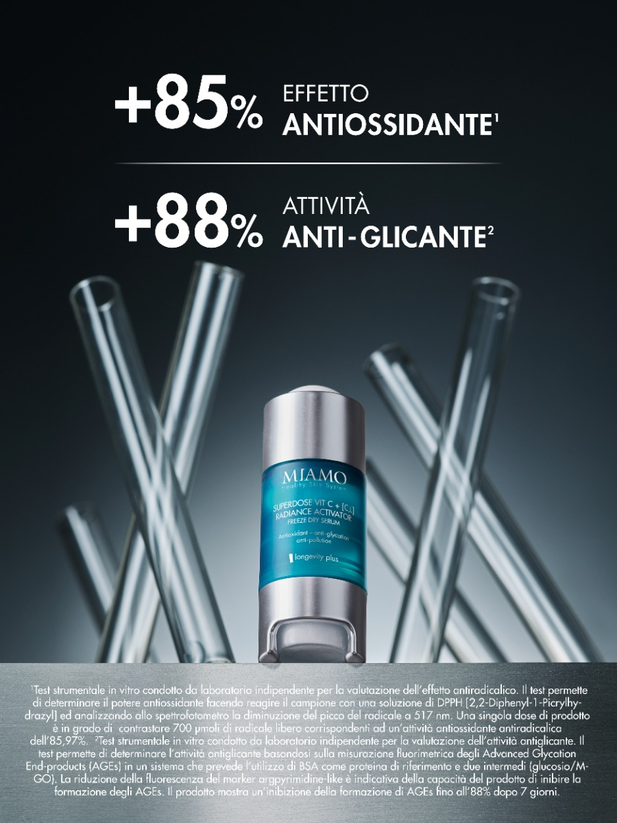 Miamo - Superdose Vit C + [C,L] Radiance Activator - Siero Antiossidante, Antiglicante E Anti-Inquinamento 5 ml