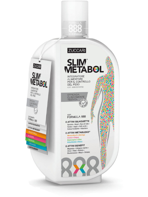 Slim Metabol integratore alimentare utile per il peso corporeo 888ml NUOVA FORMULA