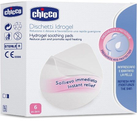 Chicco Natural Feeling Dischetti Idrogel Anti Ragadi 6 Pezzi