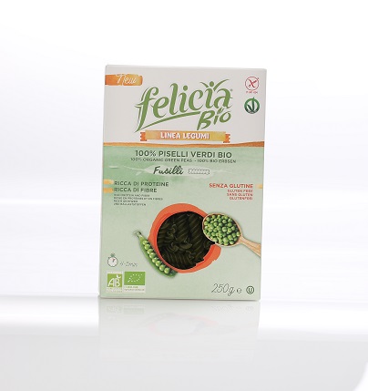 Felicia Bio Fusilli Con Piselli Verdi Senza Glutine 250 g