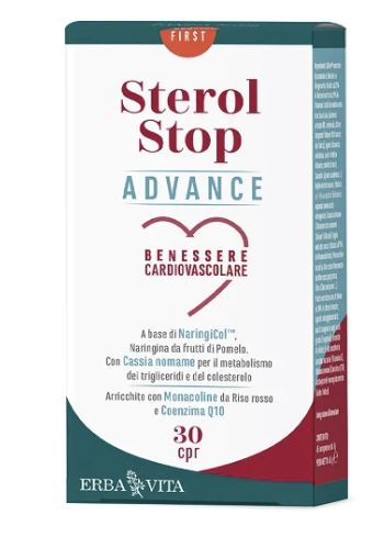 ErbaVita Sterol Stop ADVANCE Integratore per il colesterolo 30cpr 