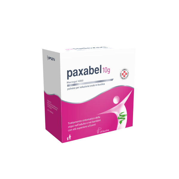 Paxabel 10g Macrogol 4000 Polvere Soluzione Orale 20 Bustine