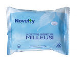 Salviettine umidificate milleusi - Novelty - 20 pezzi