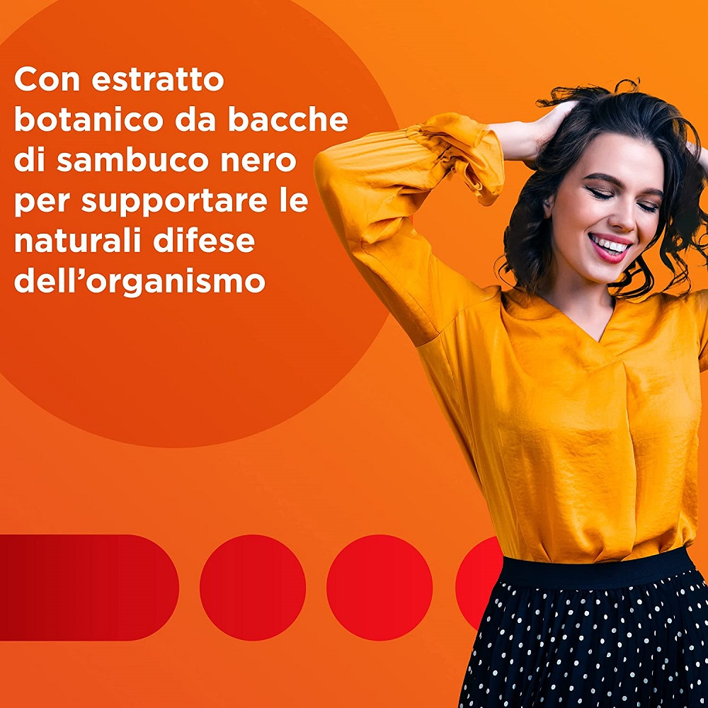 Multicentrum Immuno & Difesa con Sambuco Integratore Alimentare Difese Immunitarie Vitamina C 30 cpr