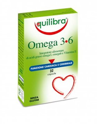 Equilibra Omega 3+6 funzione cardiaca e cerebrale 32 capsule