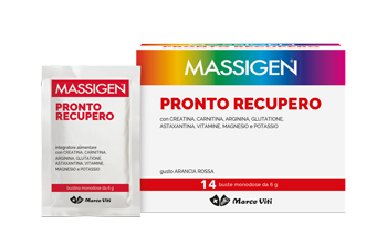 Massigen Pronto Recupero - Integratore di vitamine e sali minerali - 14 bustine