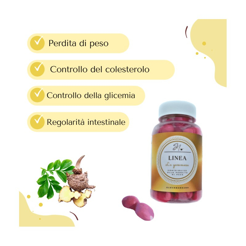 Sabbia Natural LINEA per aiutare a perdere peso e ridurre il senso di fame - 42 GOMMOSE gusto LAMPONE