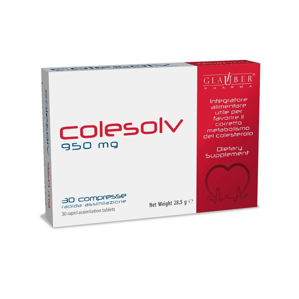 Forza Vitale Colesolv Integratore Colesterolo 30 Compresse 28,5 g