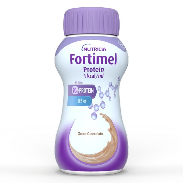 Nutricia Fortimel Protein, Gusto Cioccolato, Ipercalorico, 4x200ml