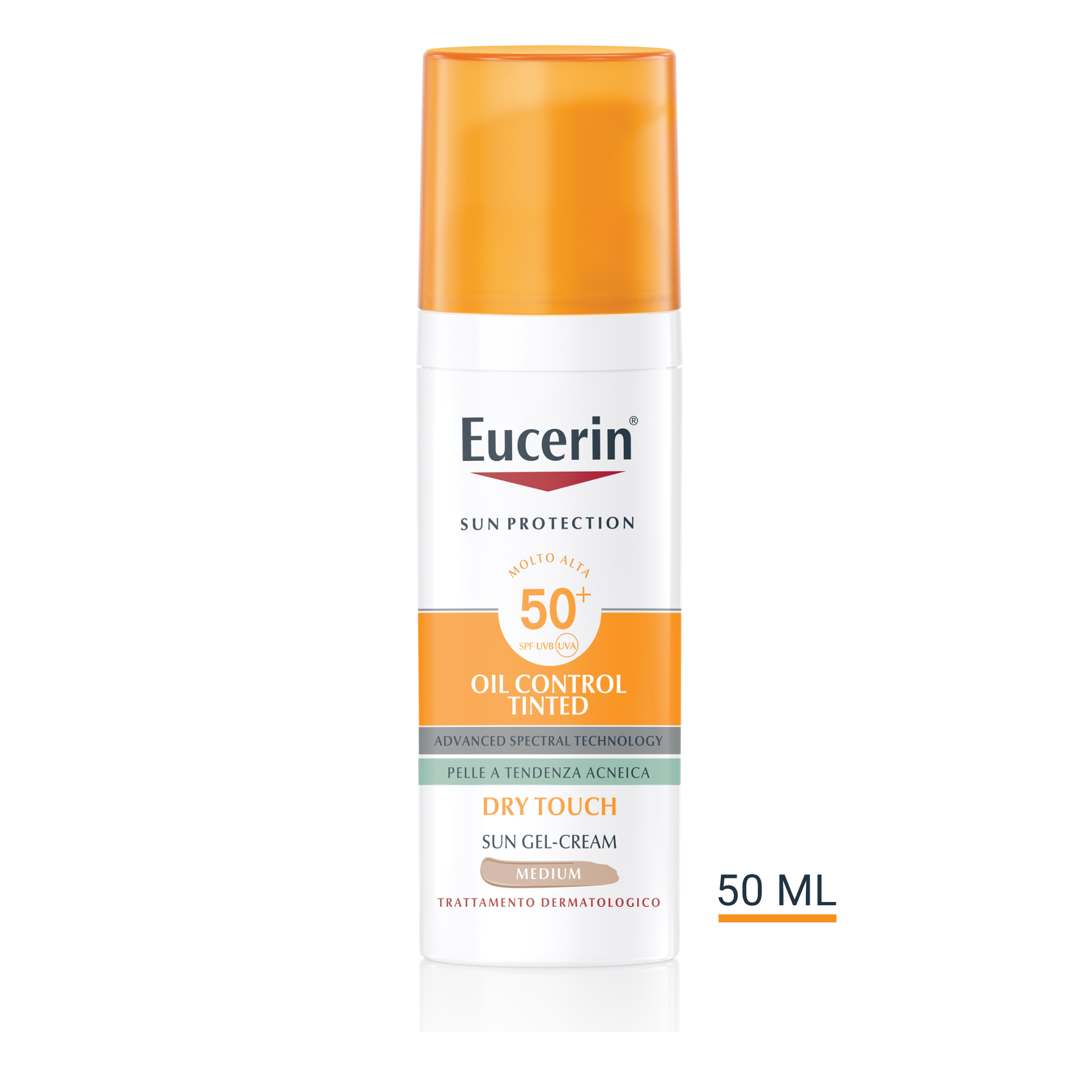 Eucerin Sun Oil Control Protezione Solare Colorata Viso SPF50+ 50mL