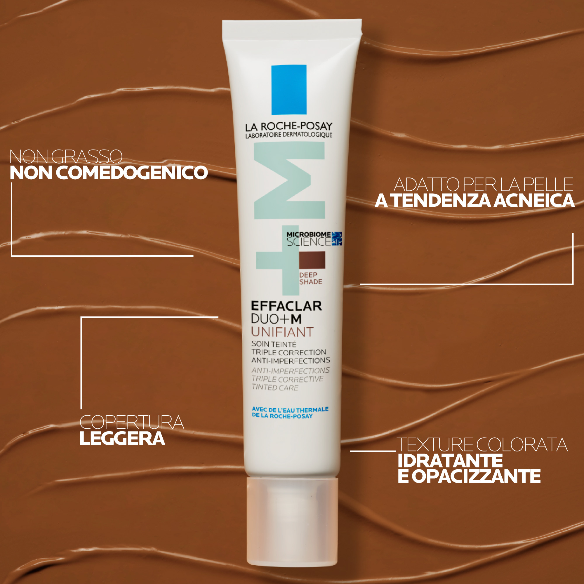 La Roche-Posay Effaclar Duo+M Unifiant Deep trattamento correttivo uniformante e purificante con nuovo attivo phylobioma e niacinamide 40ml