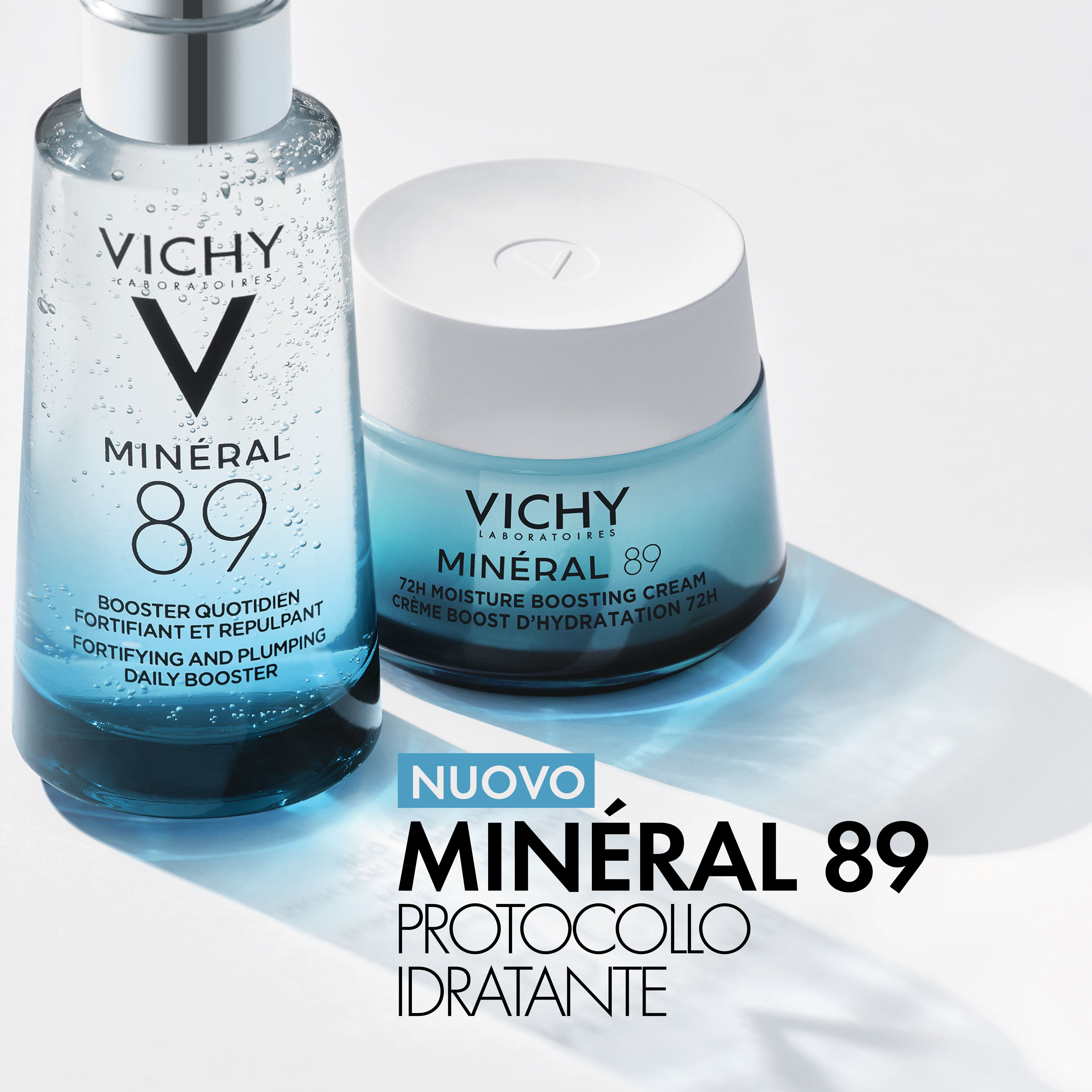 Vichy Minéral 89 Crema Boost Idratazione 100H Ricca per pelli secche e molto secche 50ml