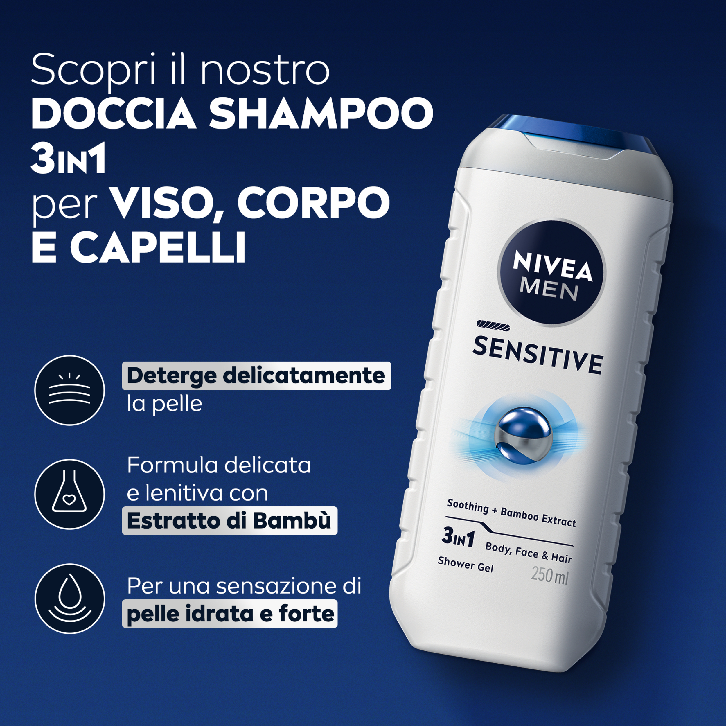 NIVEA DOCCIA MEN SENSIT 250ML