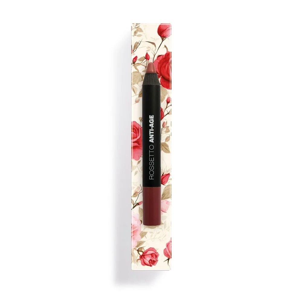 Rougj Flower Power - Rossetto Anti Age Bordeaux 1 rossetto matita
