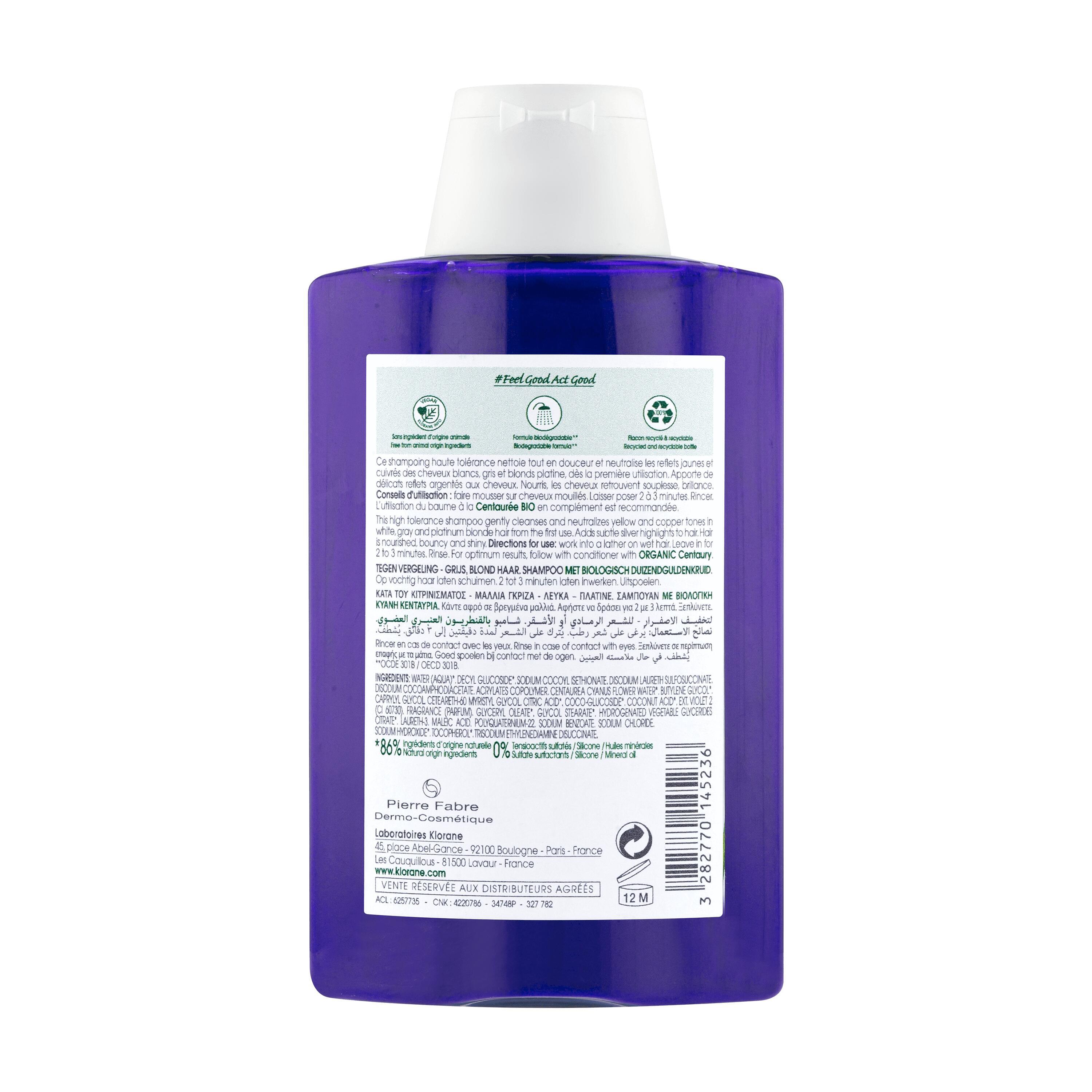 Klorane - Shampoo Neutralizzante & Ravvivante Alla Centaurea 200 ml