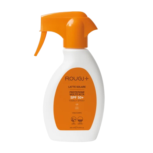 Rougj - Latte Solare SPF50+ - Protezione Solare Viso E Corpo Trigger Spray 200 ml