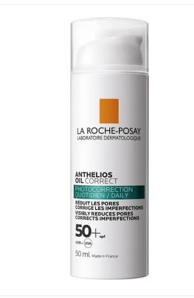 La Roche-Posay Anthelios Oil Correct Crema Solare Trattamento Foto-Correttivo Quotidiano 50+SPF 50 ml