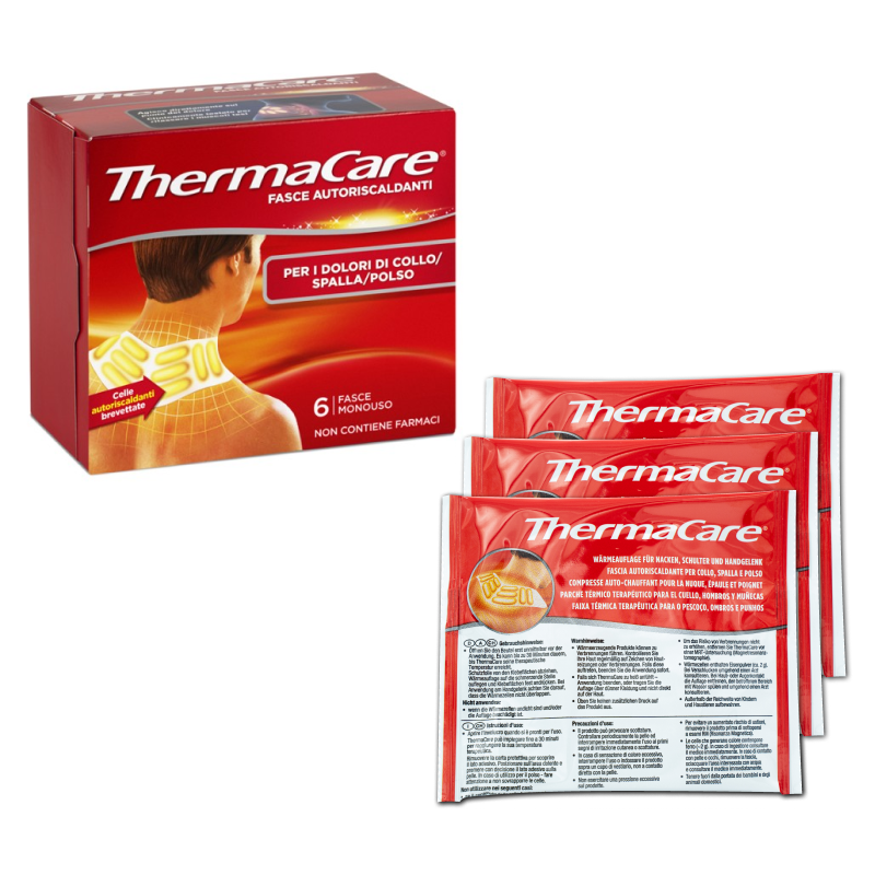 ThermaCare Fasce autoriscaldanti per dolori collo, spalla, polso 6 pezzi
