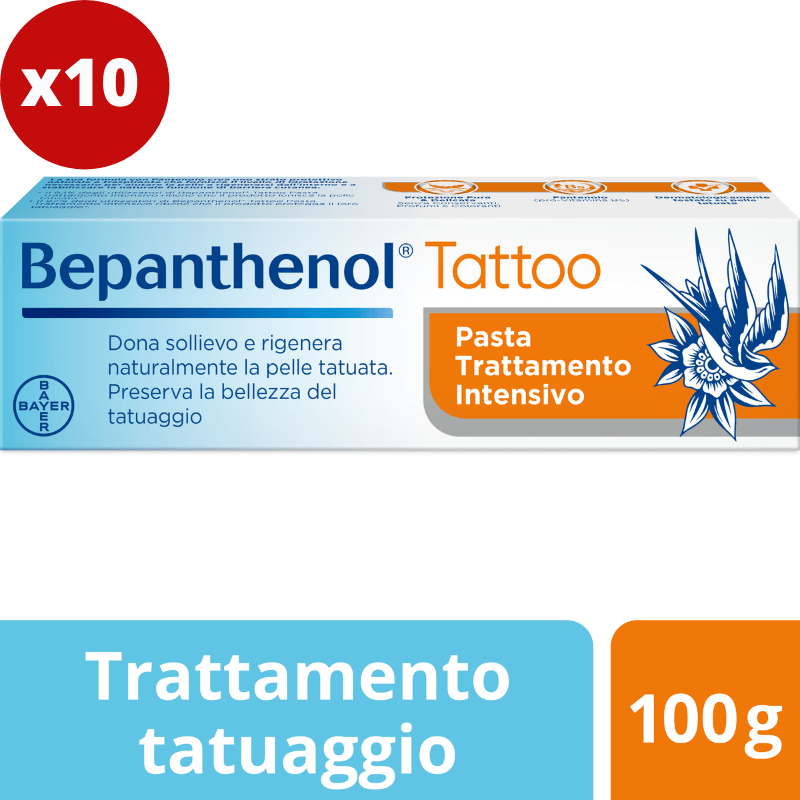 Bepanthenol Tattoo – Offerta speciale da Bayer per il tuo Studio Tattoo – Pacchetto promo 10 confezioni