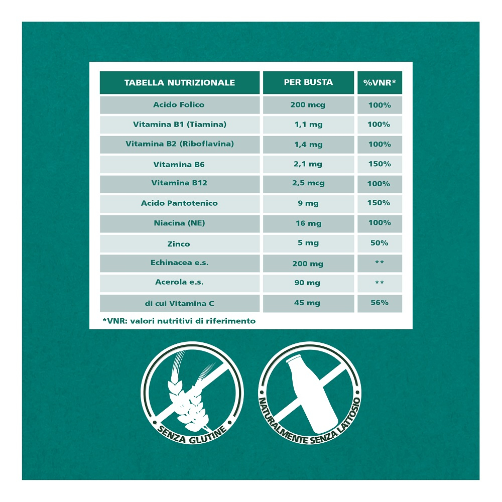 Be-Total Immuno Protection Integratore Alimentare Difese Immunitarie Vitamina B Zinco 14 Bustine