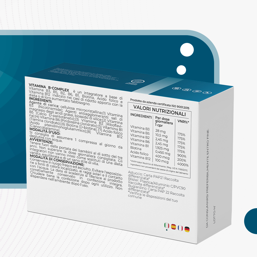 T-Rex Integratori Vitamina B Complex 160 Compresse - Integratore Di Vitamine Del Gruppo B