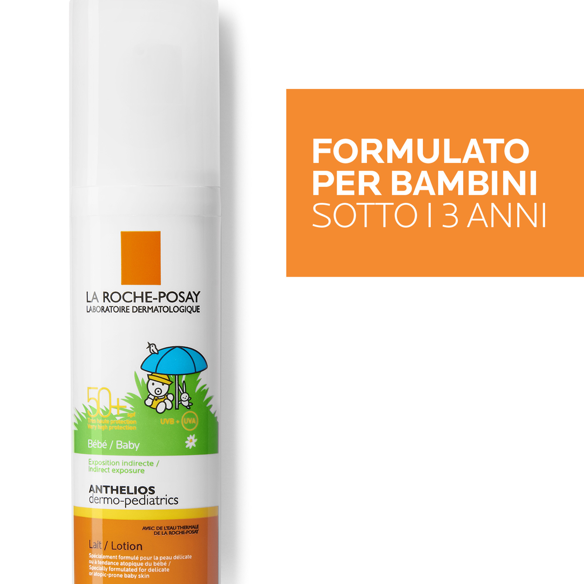 La Roche-Posay Anthelios Dermo-Pediatrics - Latte Solare SPF50+ Viso E Corpo Bambini 50 ml